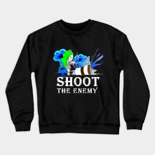 coffee : shoot the enemy Crewneck Sweatshirt